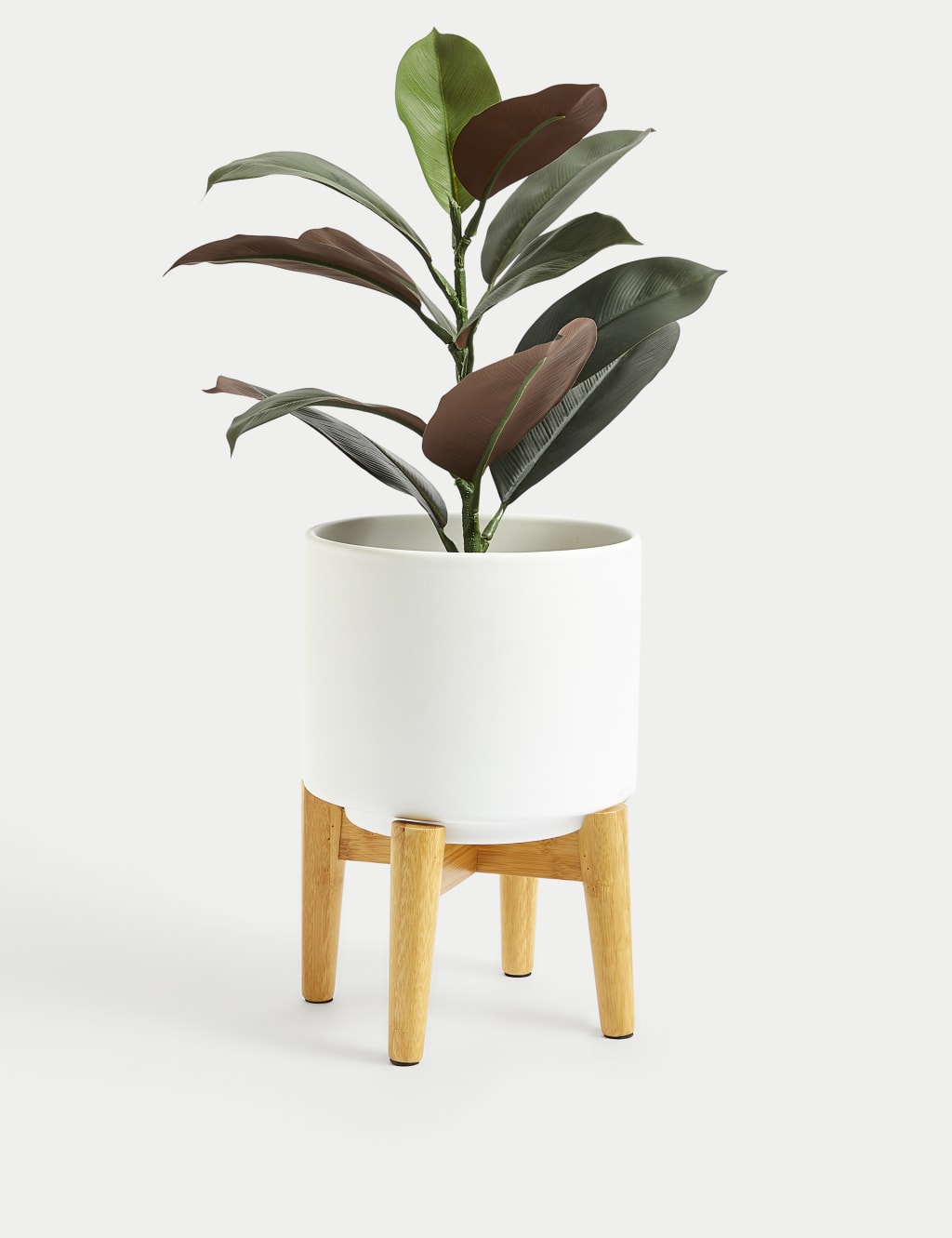 Medium Ceramic Planter with Stand 2 of 5