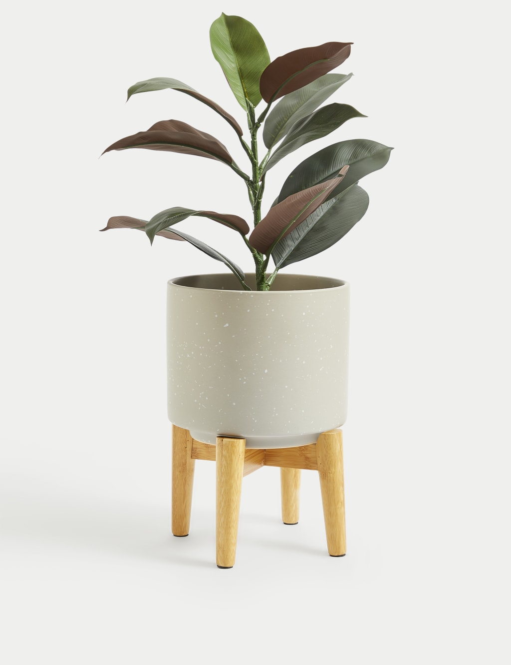 Medium Ceramic Planter with Stand 2 of 6