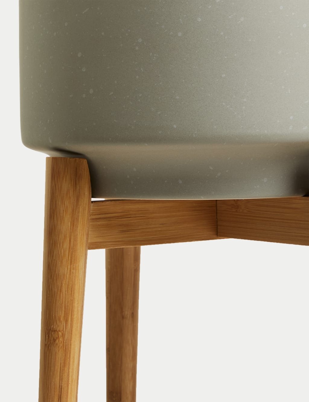 Large Ceramic Planter with Stand 4 of 4