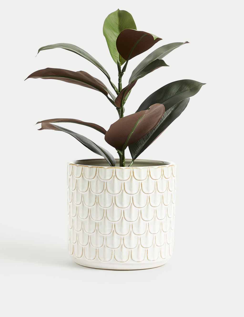 Medium Scalloped Textured Planter 2 of 5