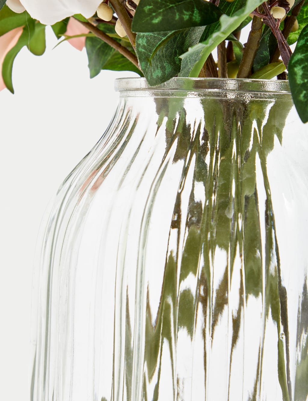 Artificial Bouquet in Glass Vase 2 of 3
