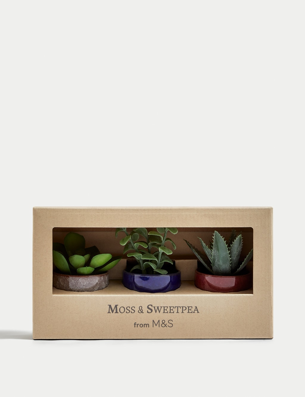 Set of 3 Artificial Mini Succulents in Pots 2 of 5