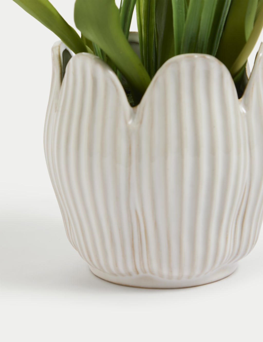 Artificial Tulips in Ceramic Pot 3 of 3