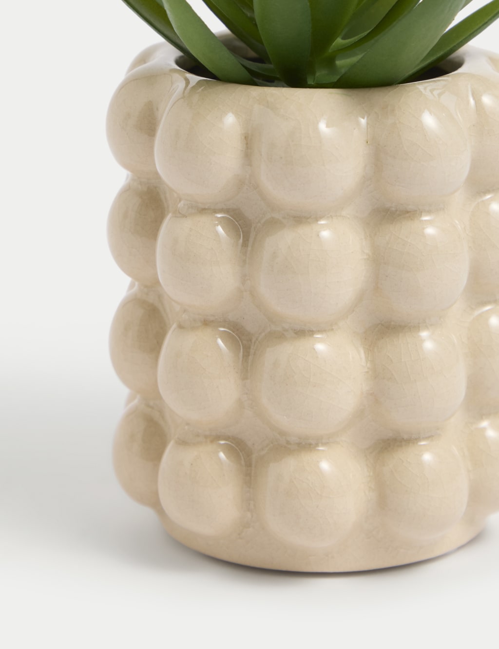 Artificial Mini Air Plant in Bobble Ceramic Pot 3 of 3