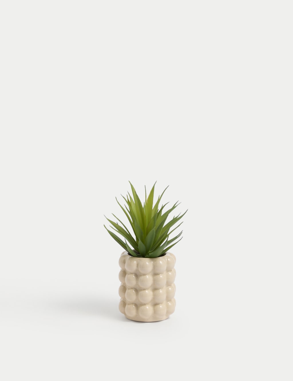 Artificial Mini Air Plant in Bobble Ceramic Pot 1 of 3