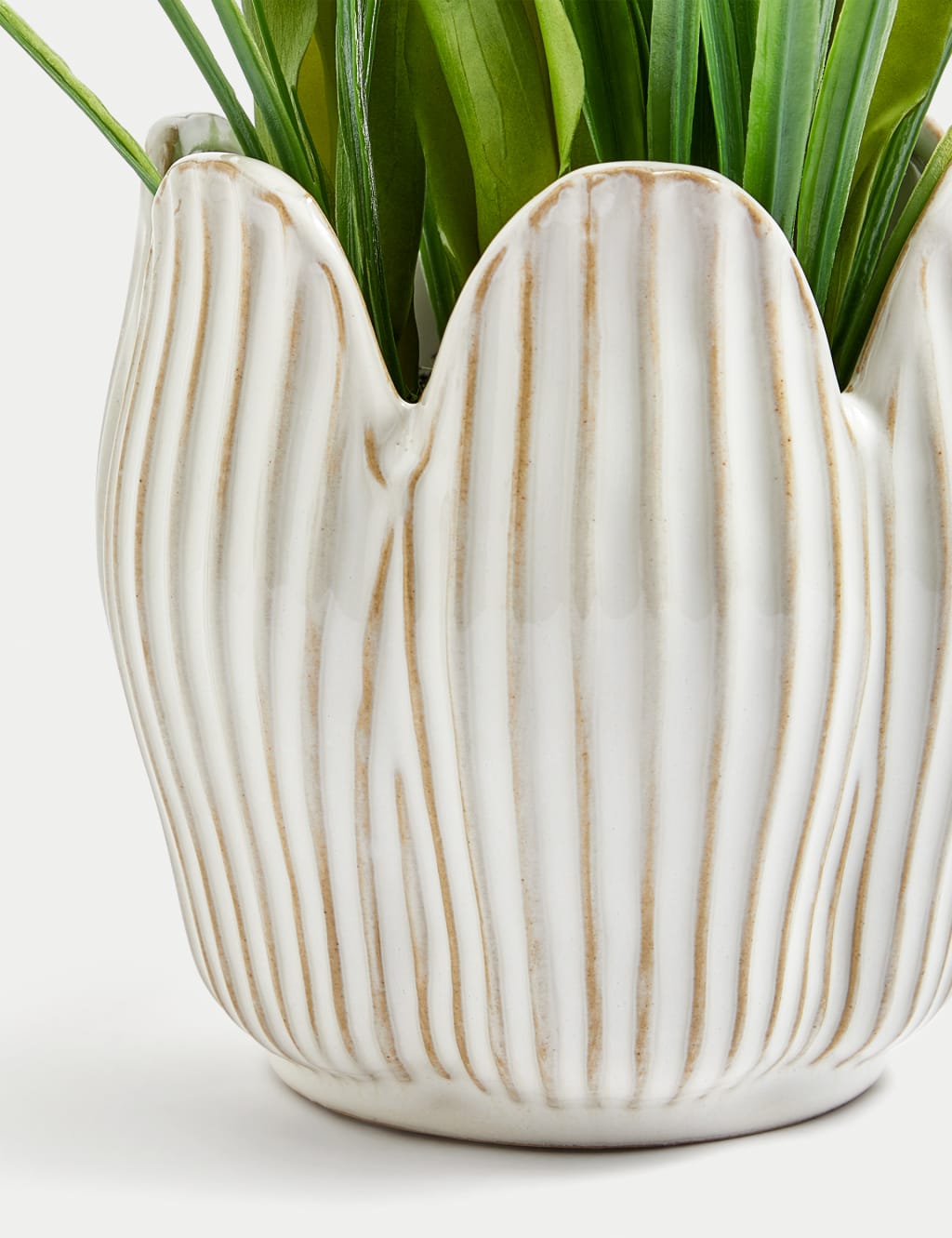 Artificial Tulip Plant in Ceramic Pot 2 of 3