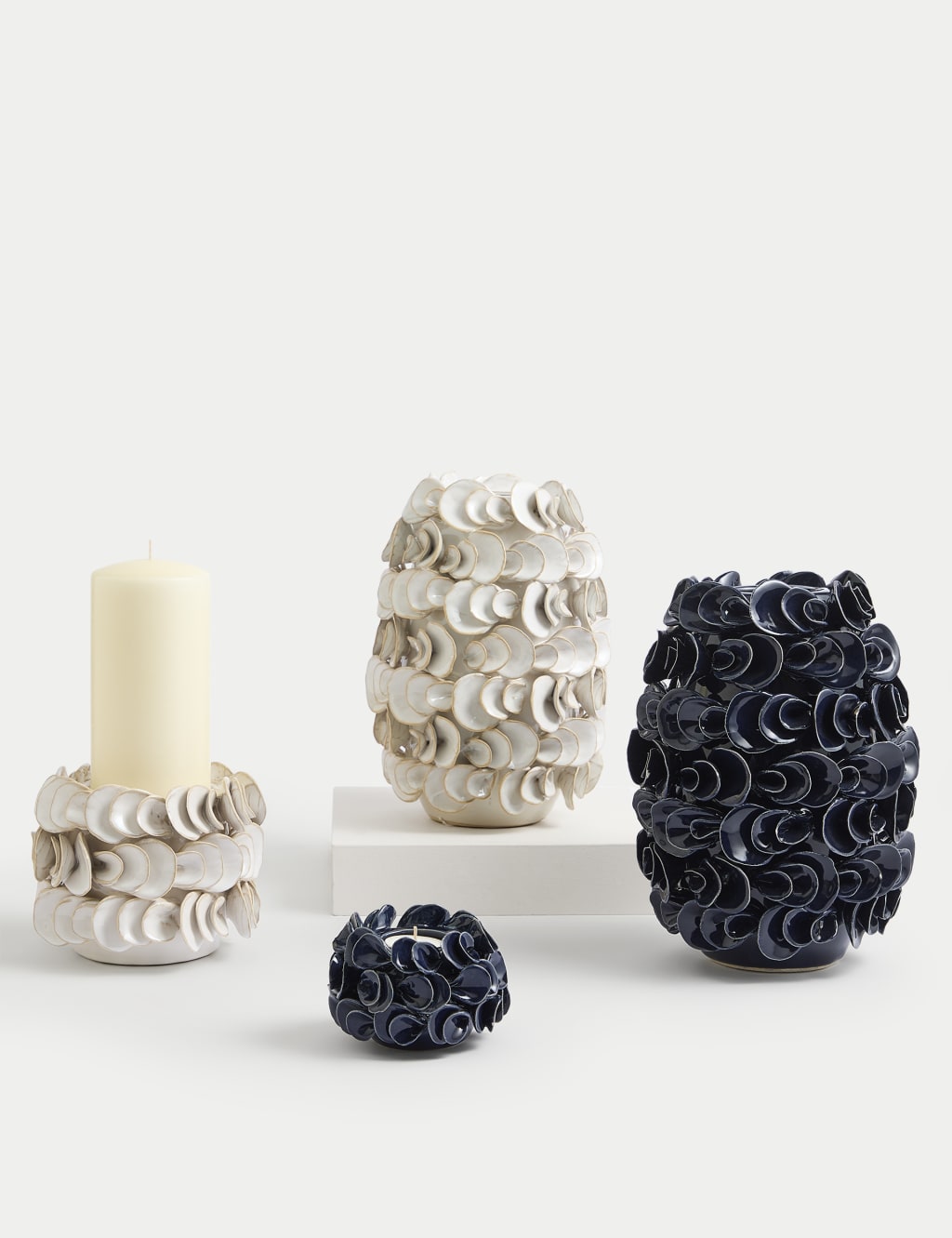 Layered Petal Ceramic Vase 5 of 5