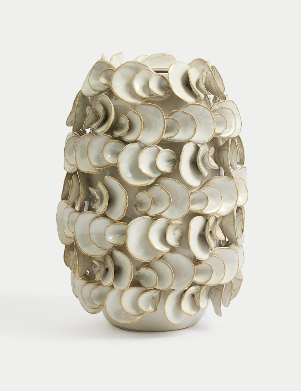 Layered Petal Ceramic Vase 2 of 5