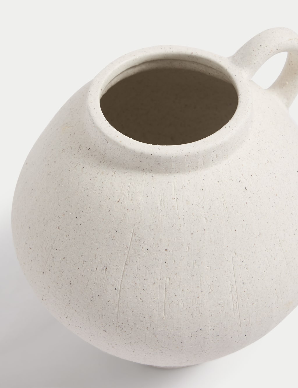 Small Ceramic Shaped Handle Vase 3 of 3