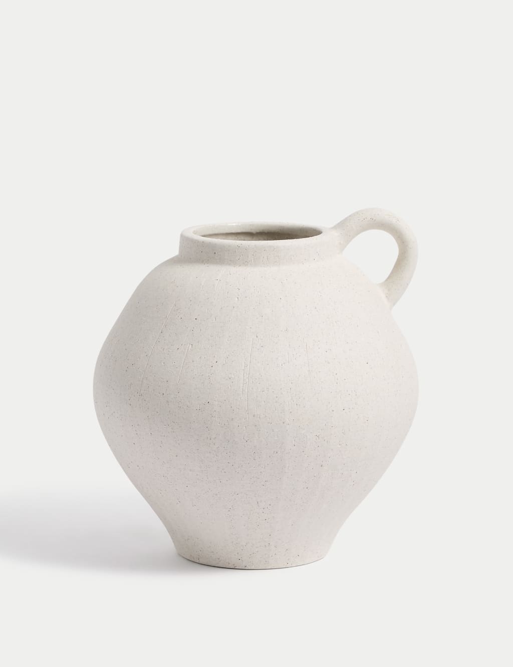 Small Ceramic Shaped Handle Vase 1 of 3