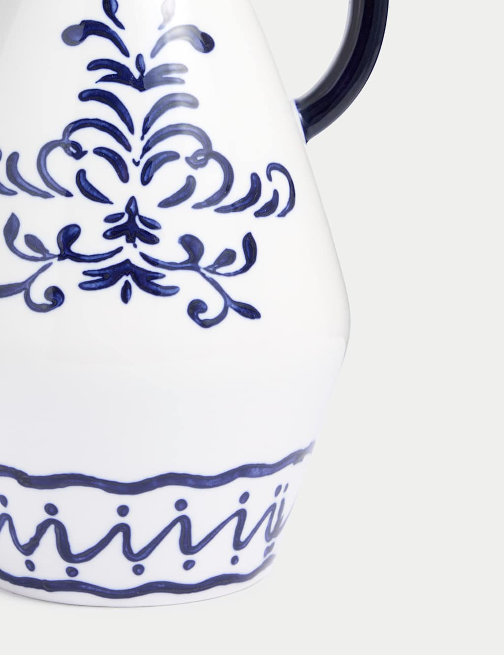 Medium Handpainted Floral Ceramic Vase 3 of 3