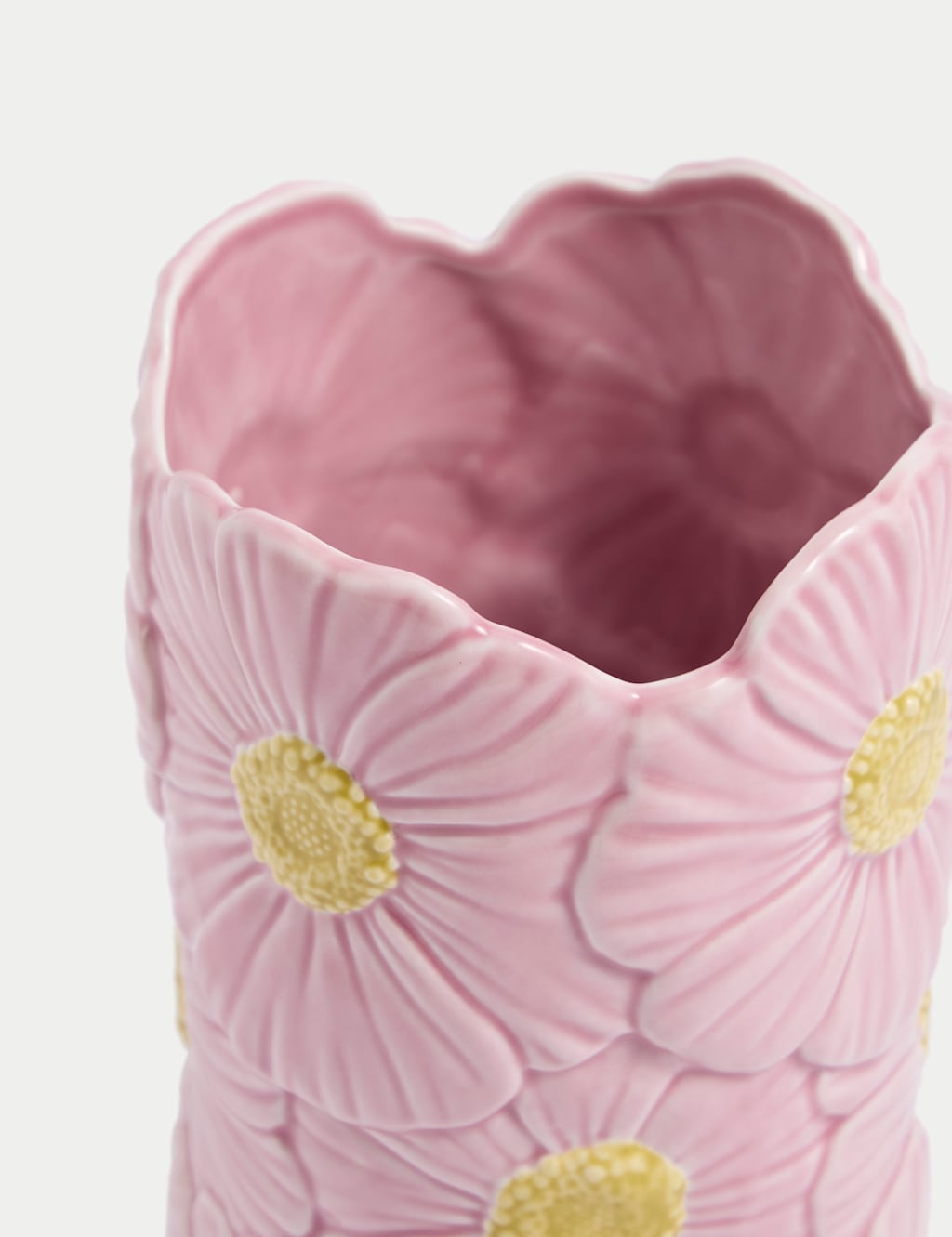 Daisy Ceramic Cylinder Vase 2 of 3