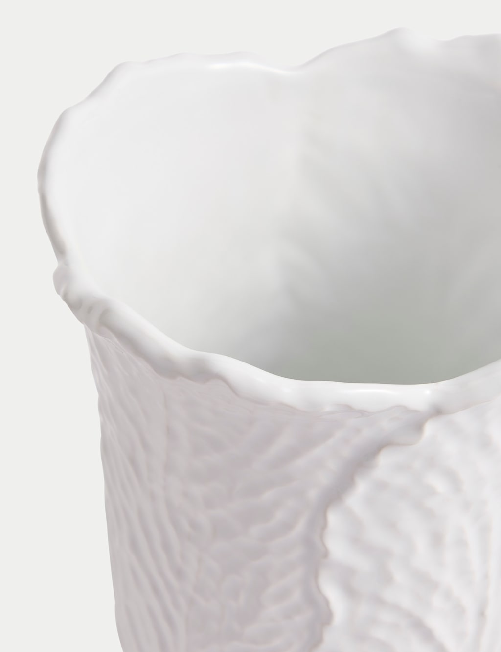 Medium White Cabbage Ceramic Bouquet Vase 3 of 3