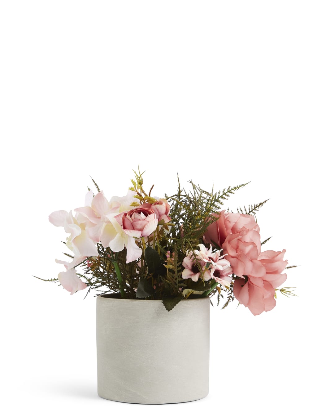 Rose & Hydrangea in Cylinder Pot 2 of 3