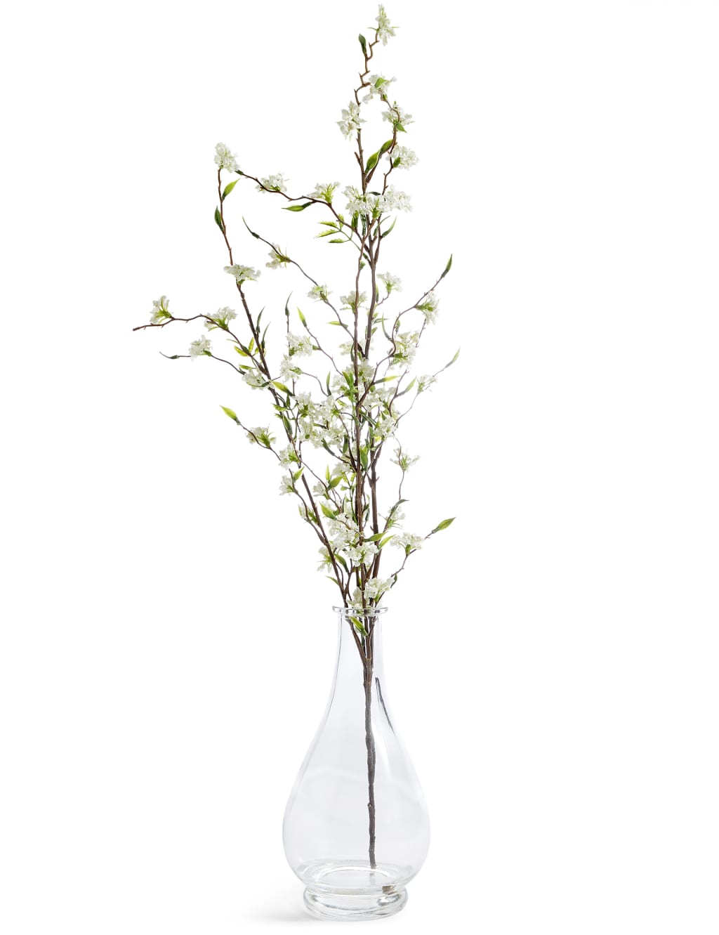 Large White Spirea in Glass bottle 2 of 3
