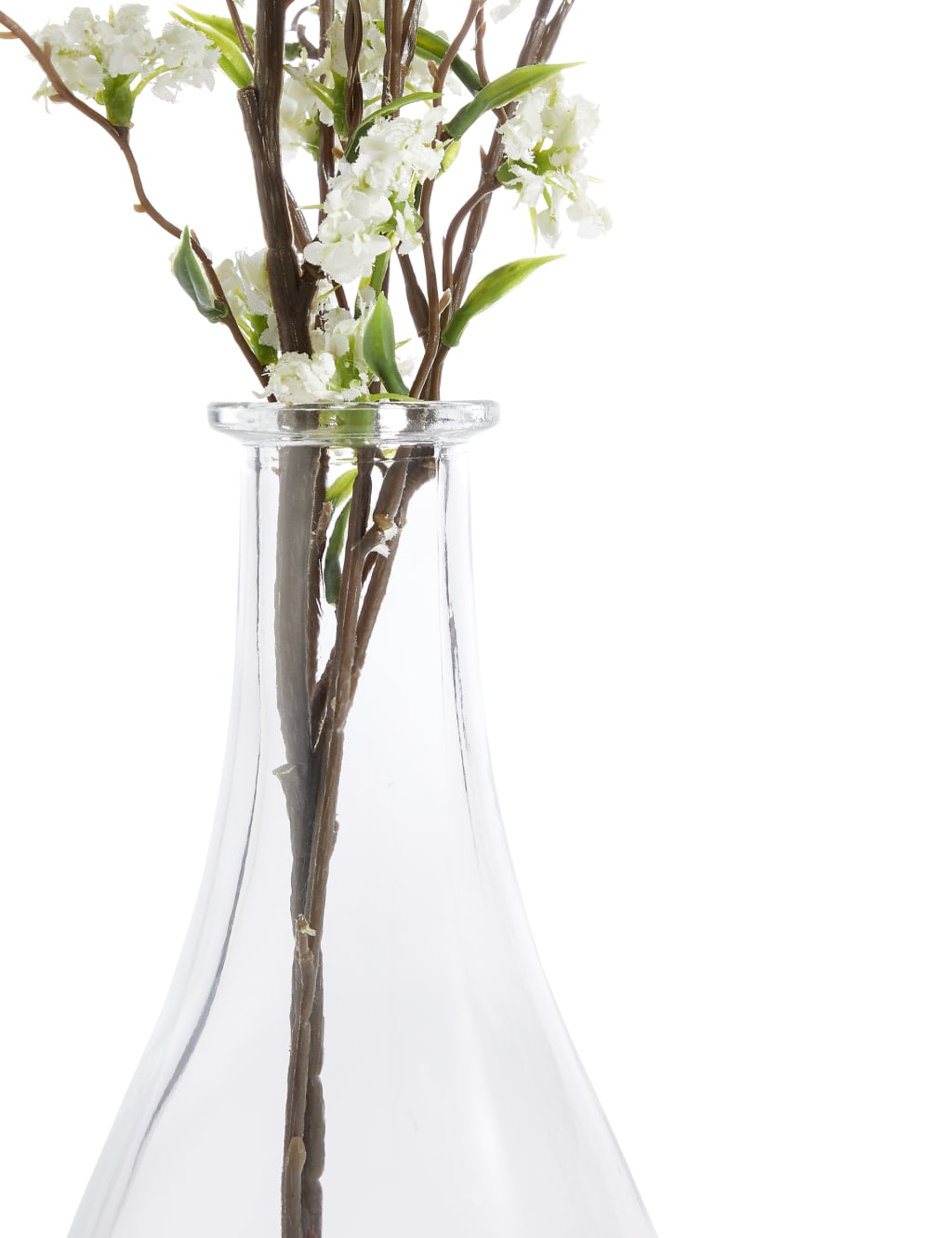 Large White Spirea in Glass bottle 3 of 3