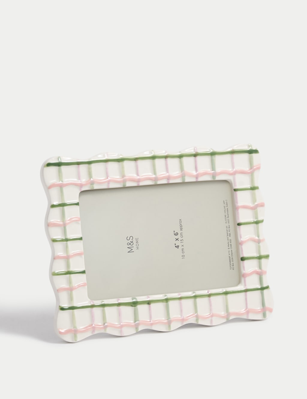 Wiggle Check Ceramic Photo Frame 4x6 inch 4 of 4