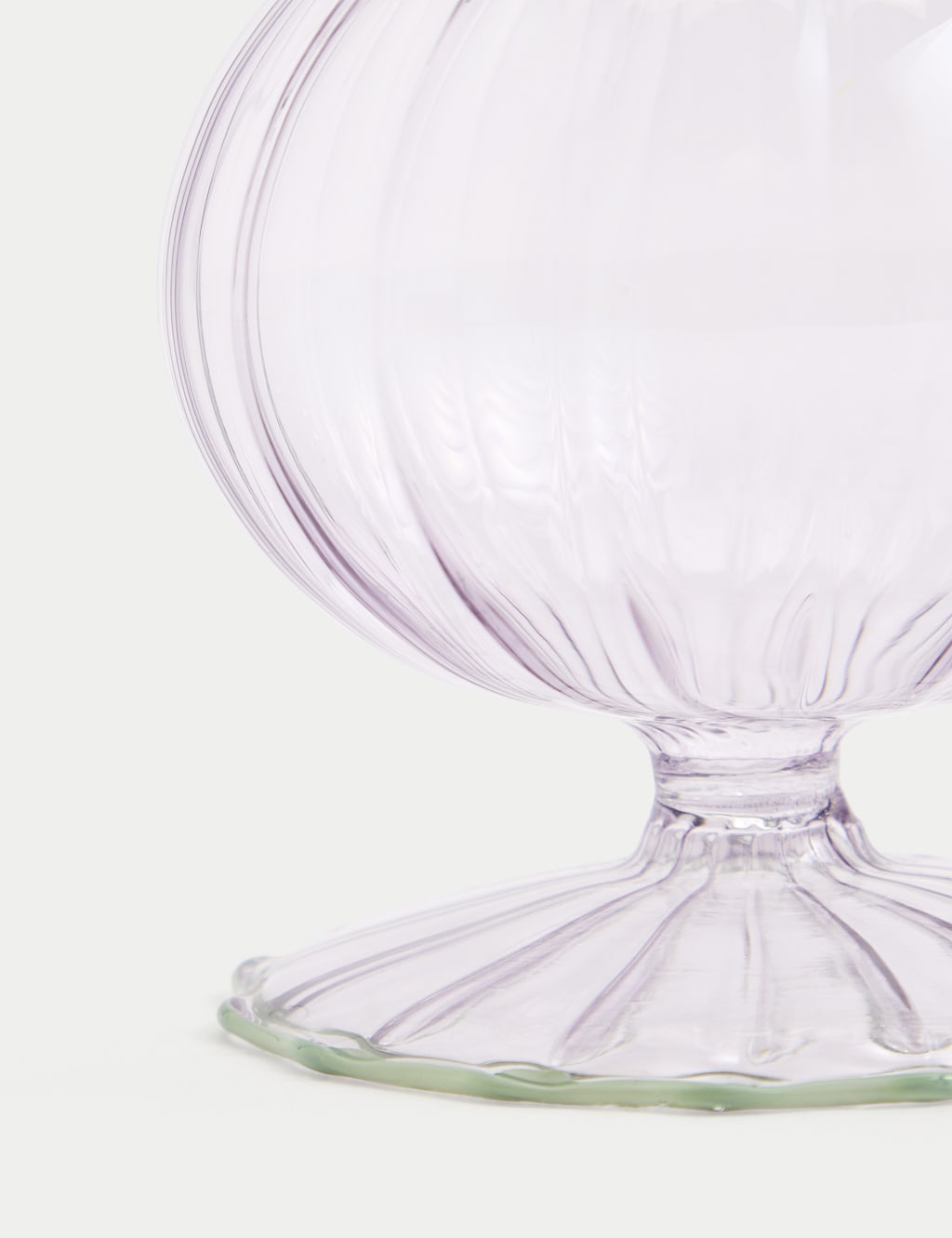 Small Ridged Glass Bud Vase 3 of 3
