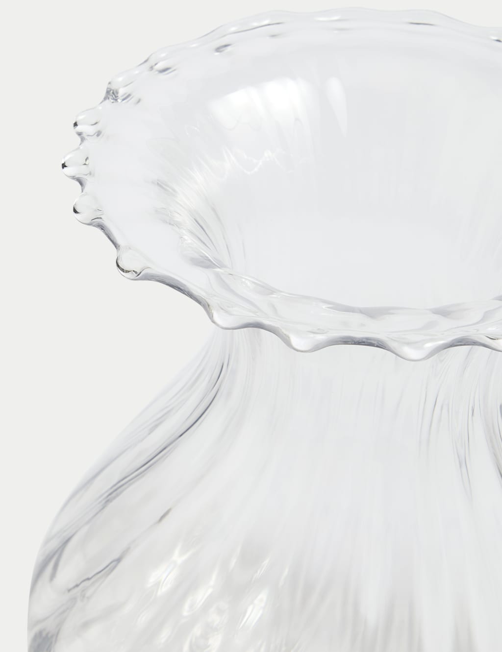 Fluted Glass Bouquet Vase 3 of 4