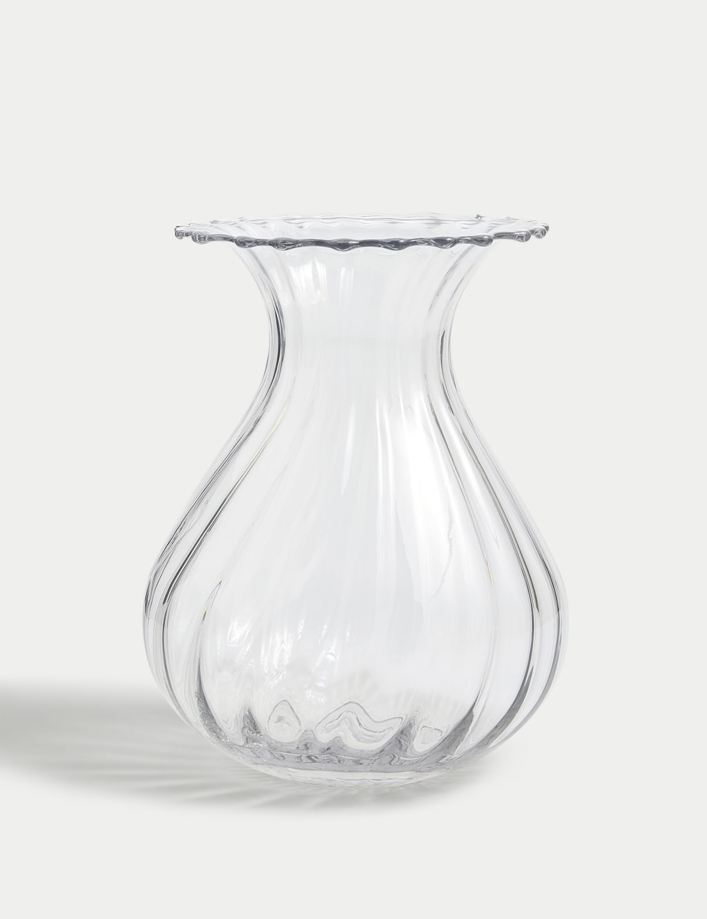 Fluted Glass Bouquet Vase 2 of 4