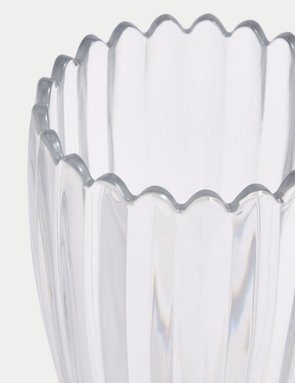 Scallop Tapered Glass Vase 3 of 3