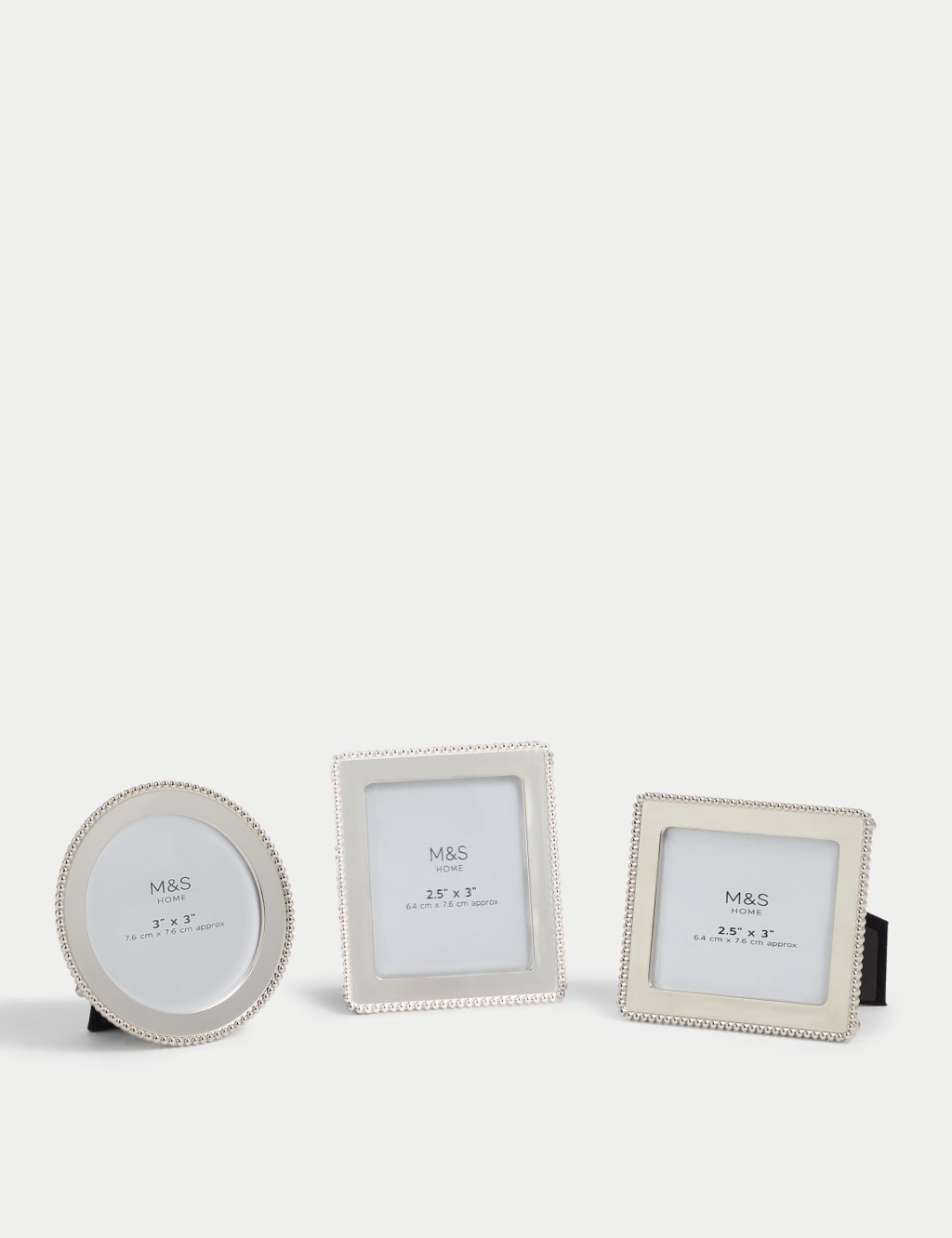Set of 3 Silver Photo Frames 1 of 3