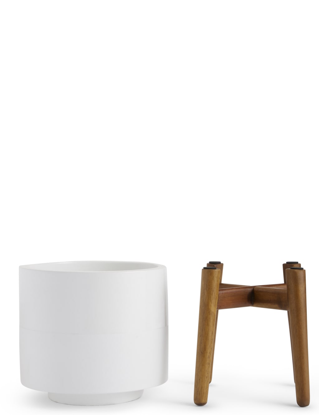 18cm White on Legs Planter 2 of 3