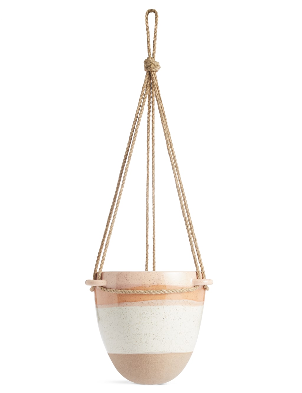 Hanging Pink Glazed Planter 3 of 4