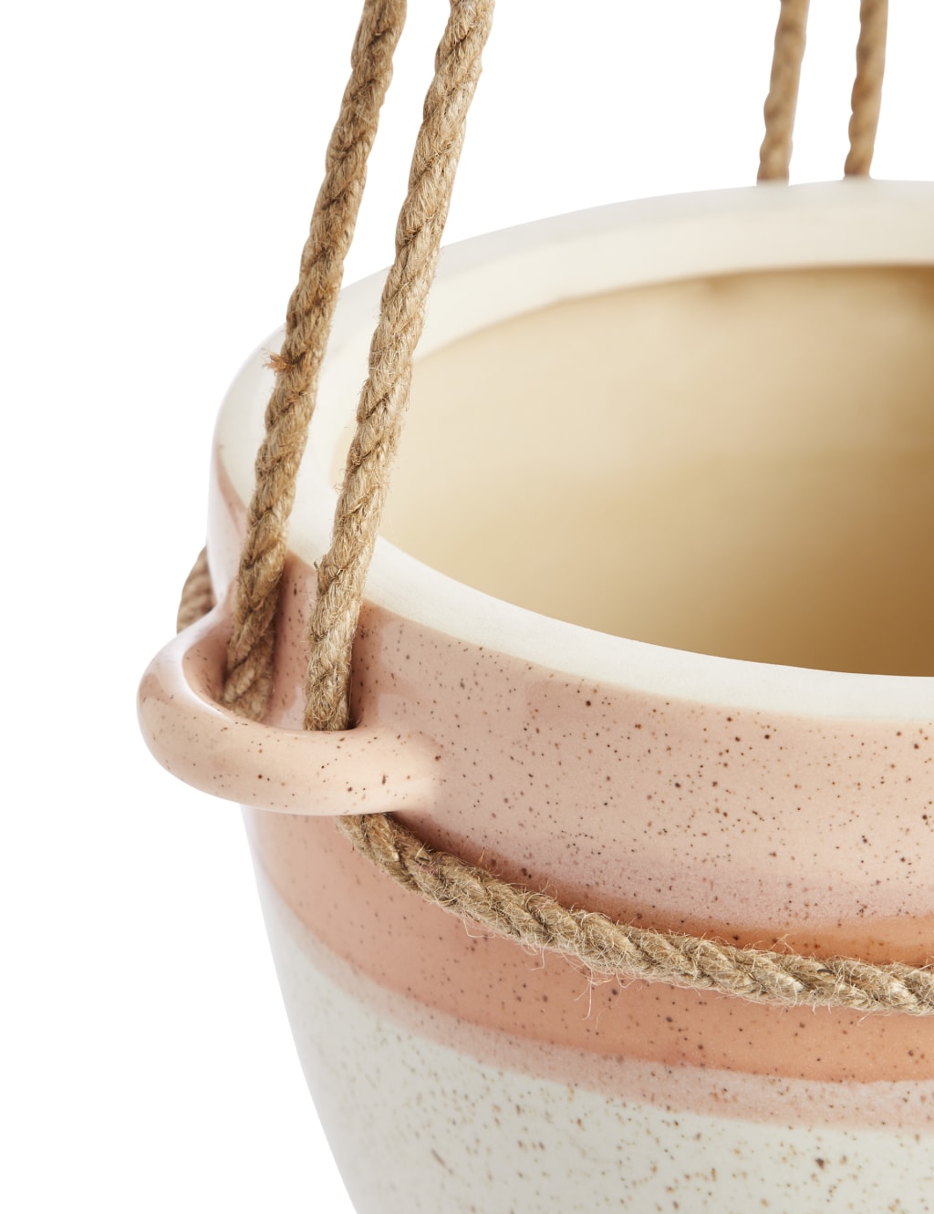 Hanging Pink Glazed Planter 4 of 4