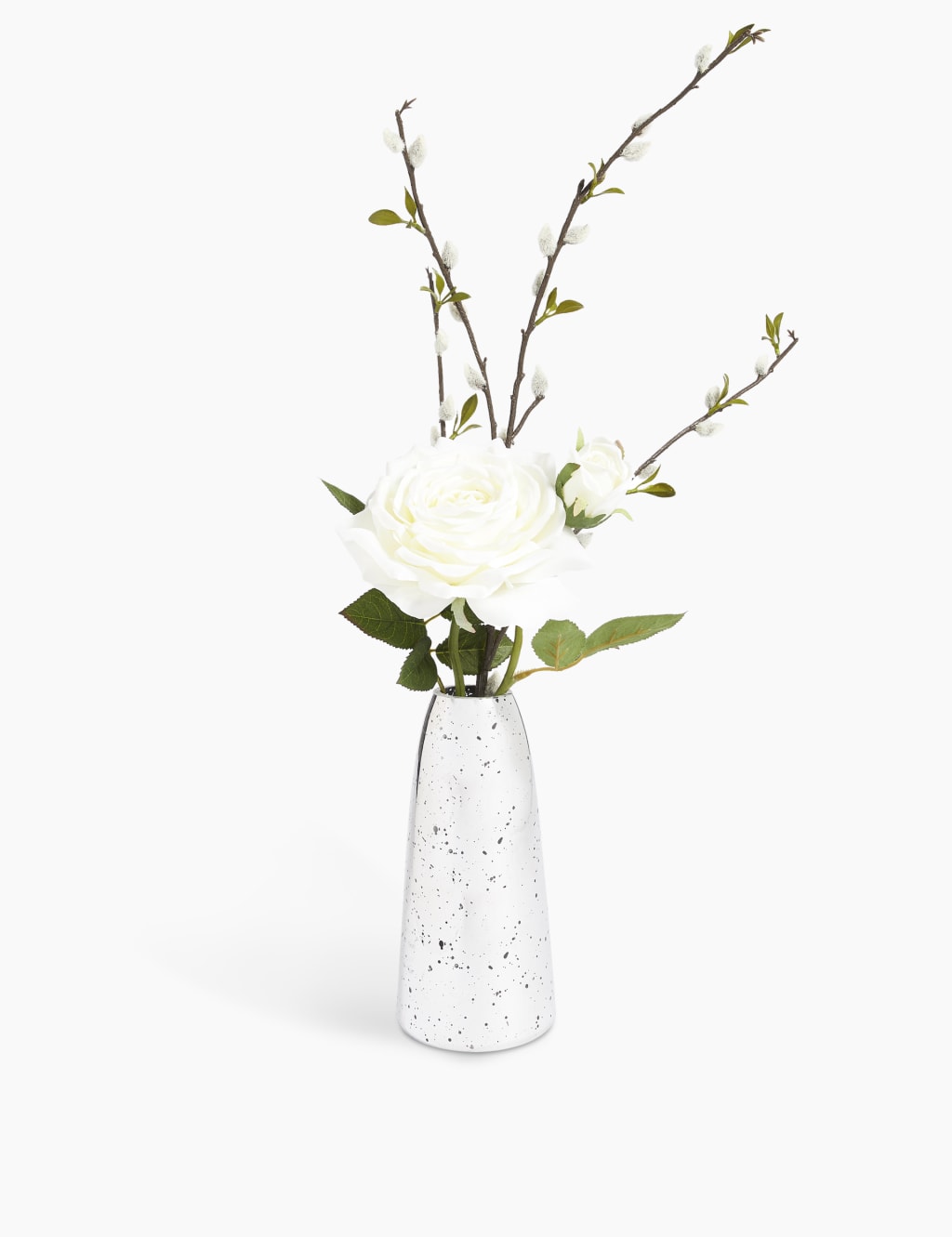 Rose & Pussywillow Vase 1 of 4