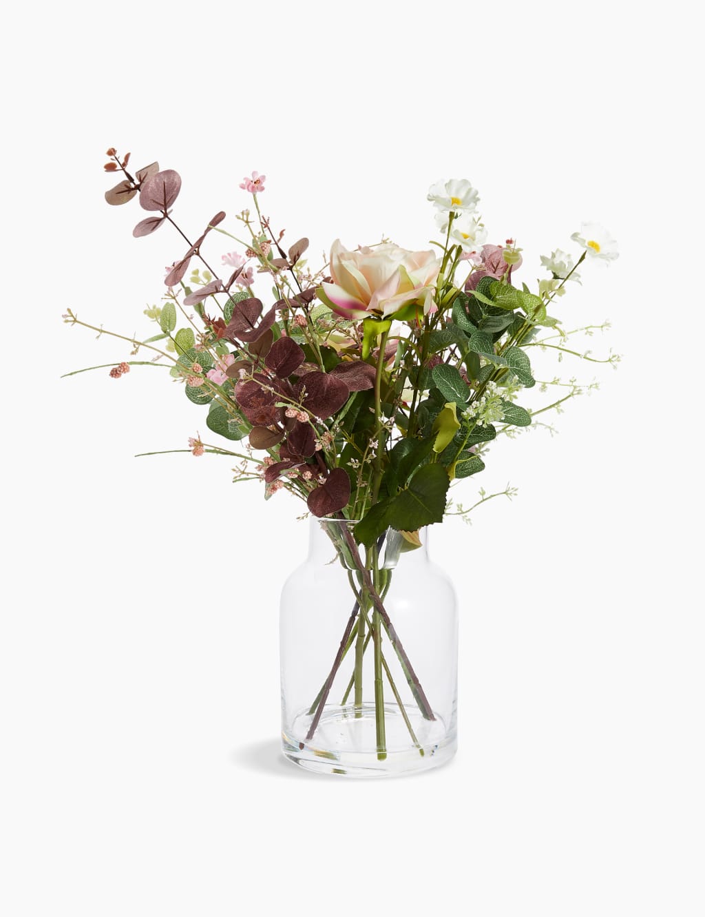 Artificial Rose & Wildflower Mix in Large Jar 2 of 3