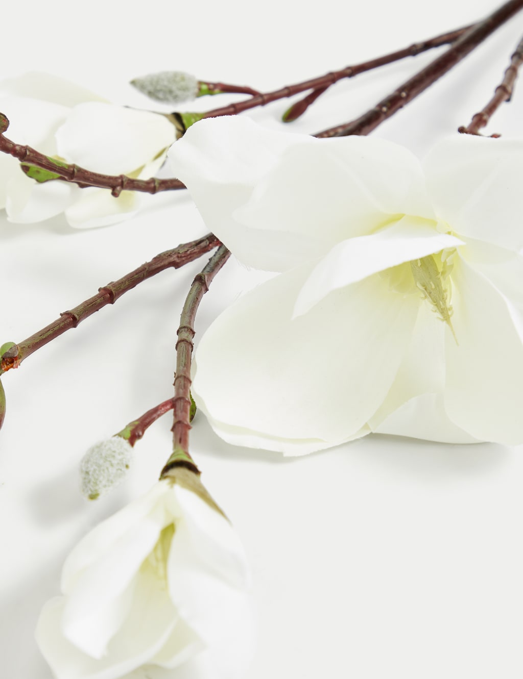 Set of 2 Artificial Magnolias Single Stem 4 of 7