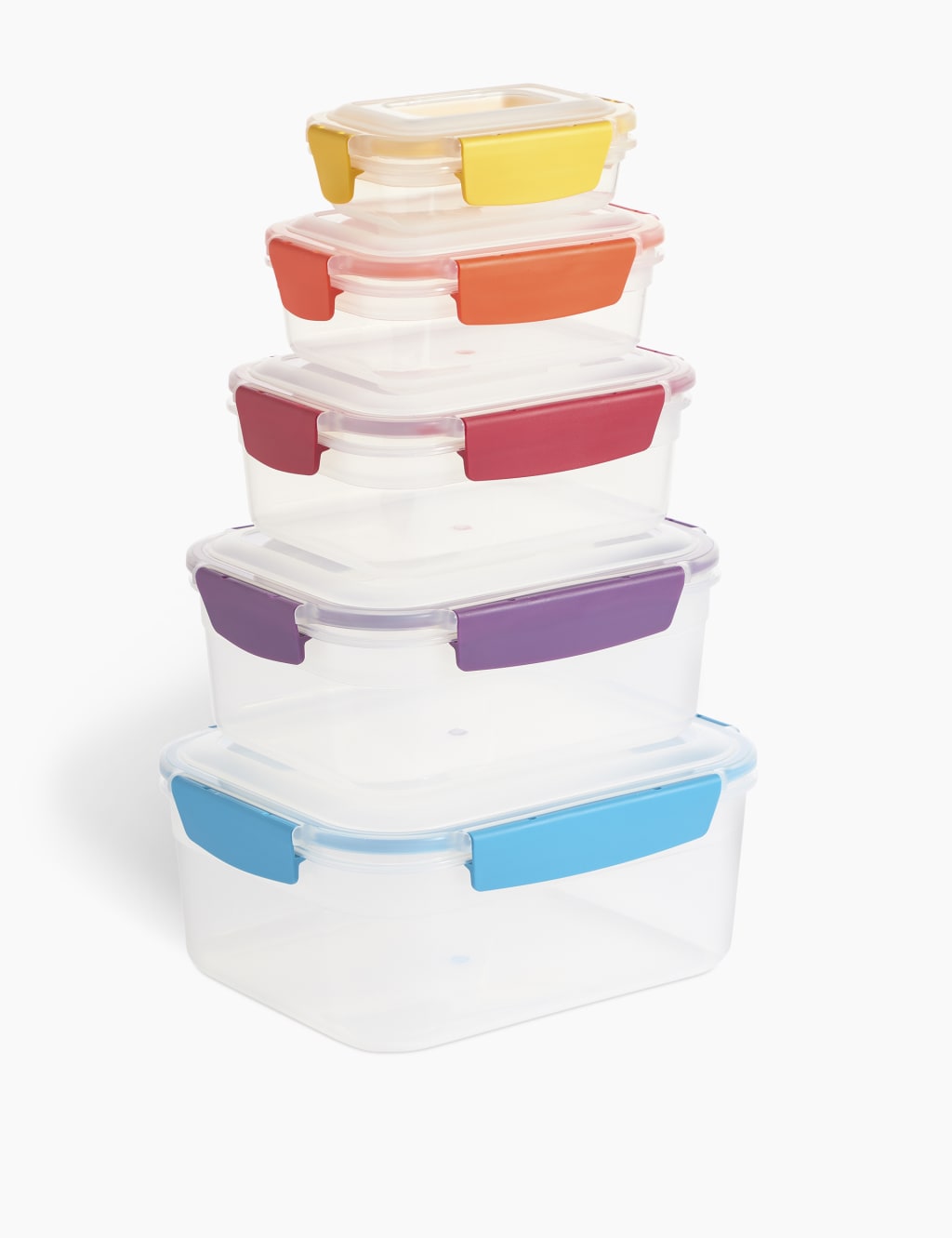 Set of 5 Nest Lock Food Containers 1 of 2