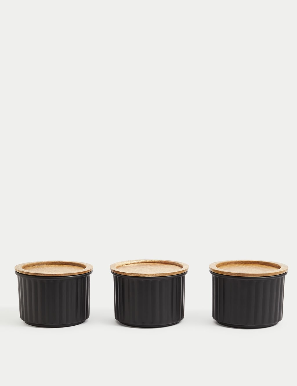 Set of 3 Round Storage Jars 3 of 6