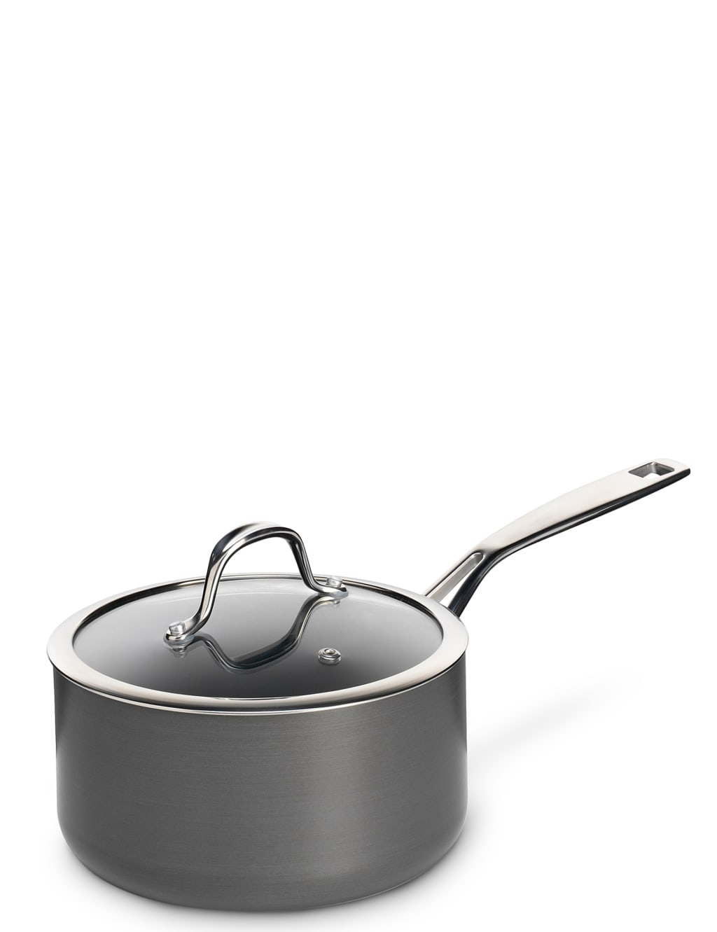 Chef Hard Anodised 18cm Saucepan 1 of 2