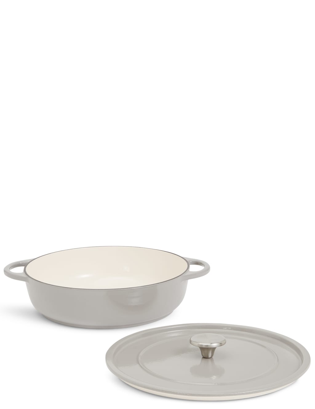 Cast Iron Shallow Casserole Dish 2 of 4