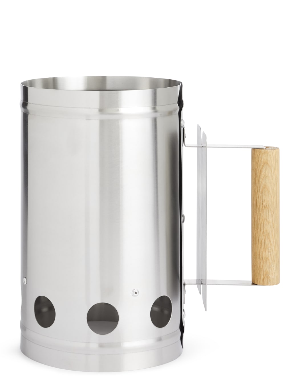Chimney Starter with Wooden Handle 1 of 3