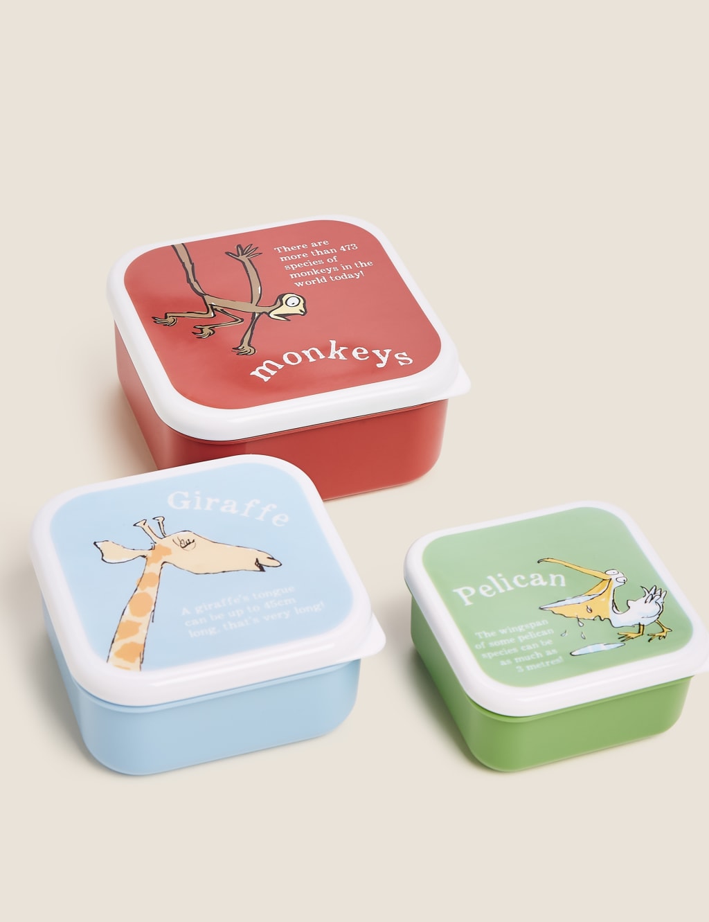 Set of 3 Roald Dahl™ & NHM™ Snack Pots 2 of 4