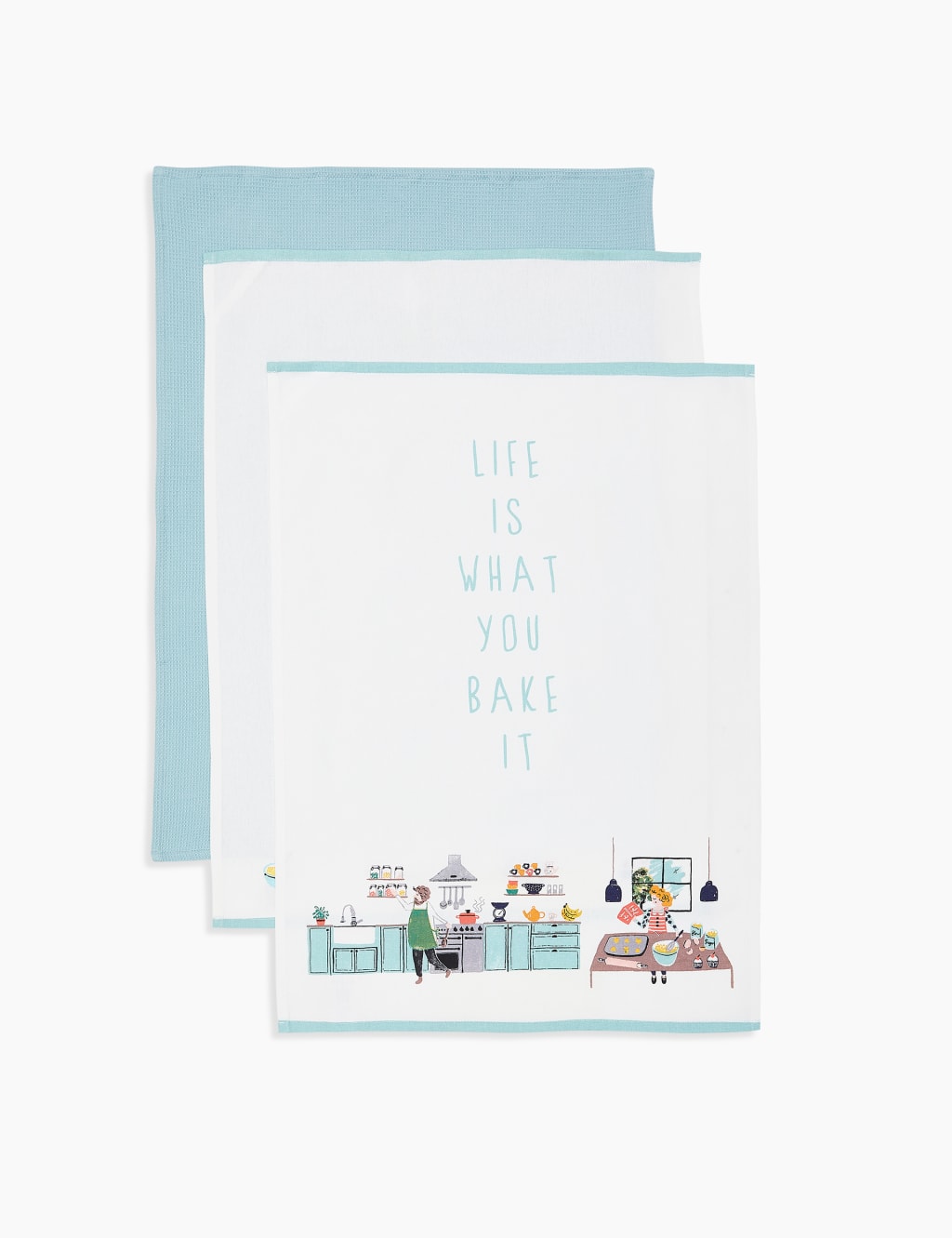 Set of 3 Printed Tea Towels 1 of 3