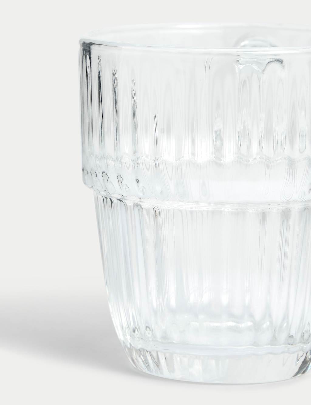 Ribbed Glass Espresso Cup 3 of 3