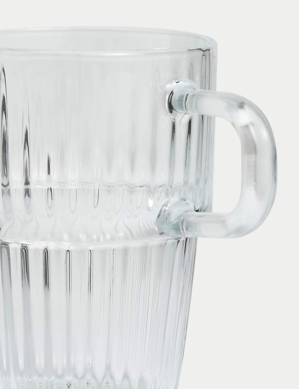 Ribbed Glass Latte Cup 2 of 3