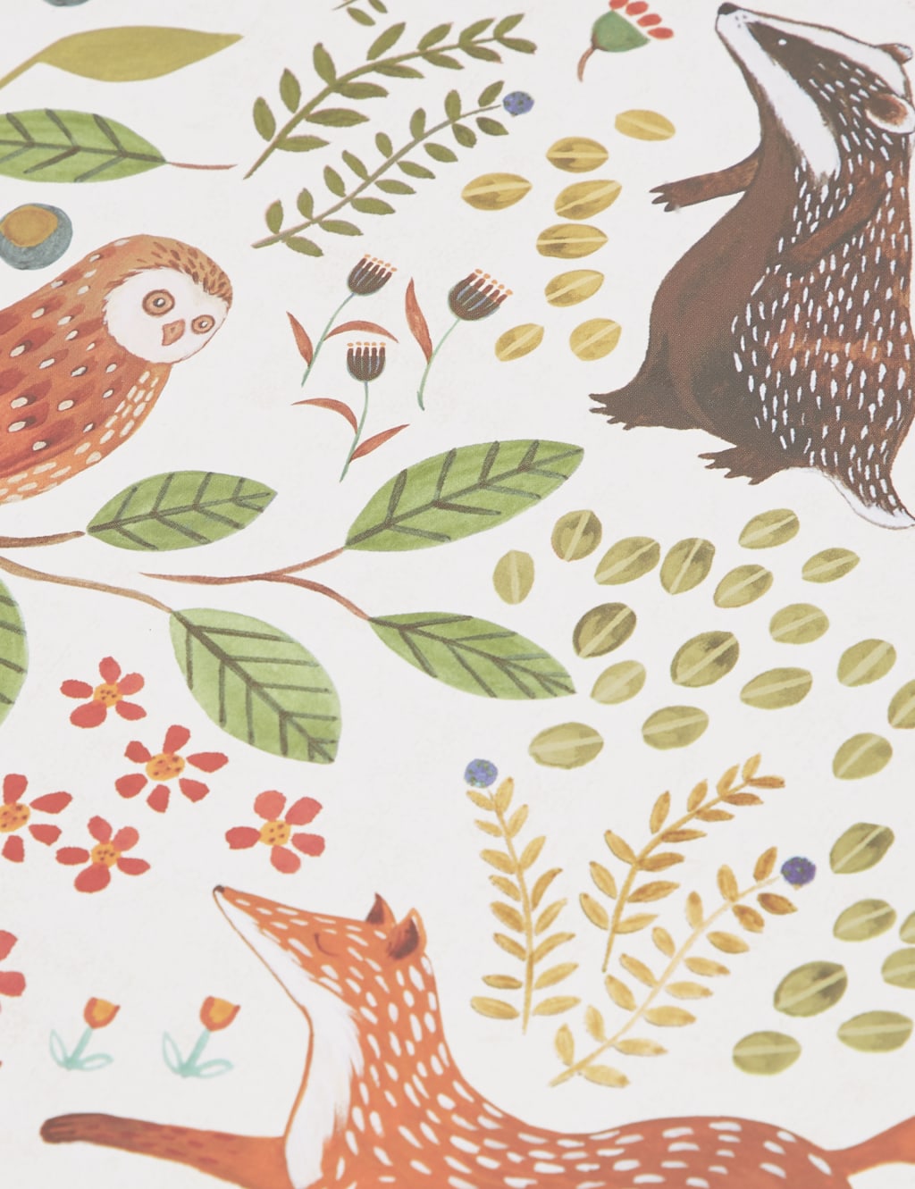 Set of 4 Woodland Print Placements 4 of 4