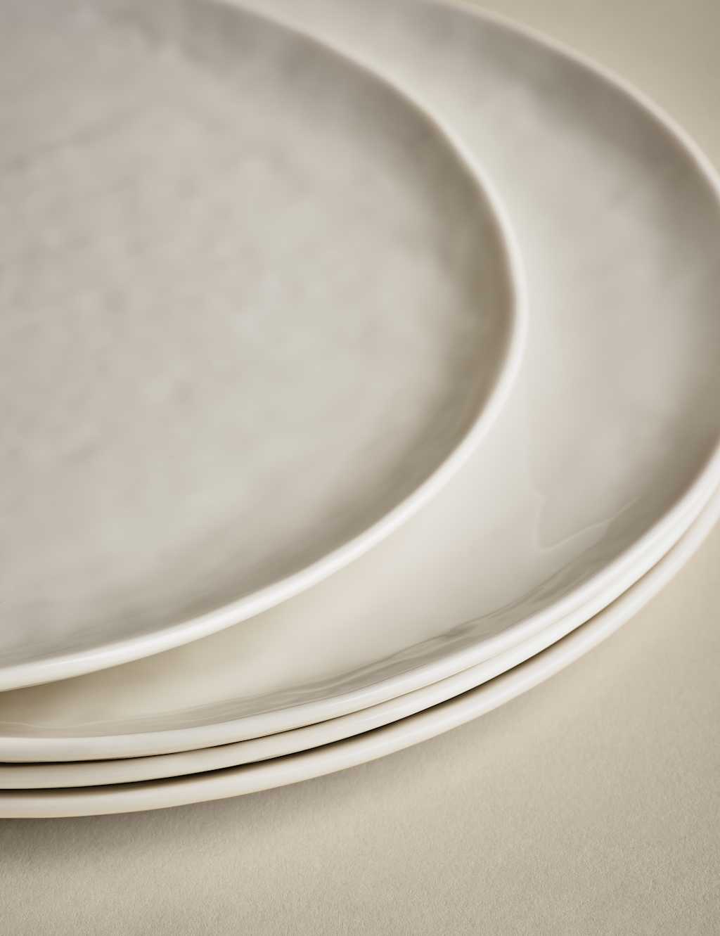 Set of 4 Artisan Dinner Plates 3 of 5