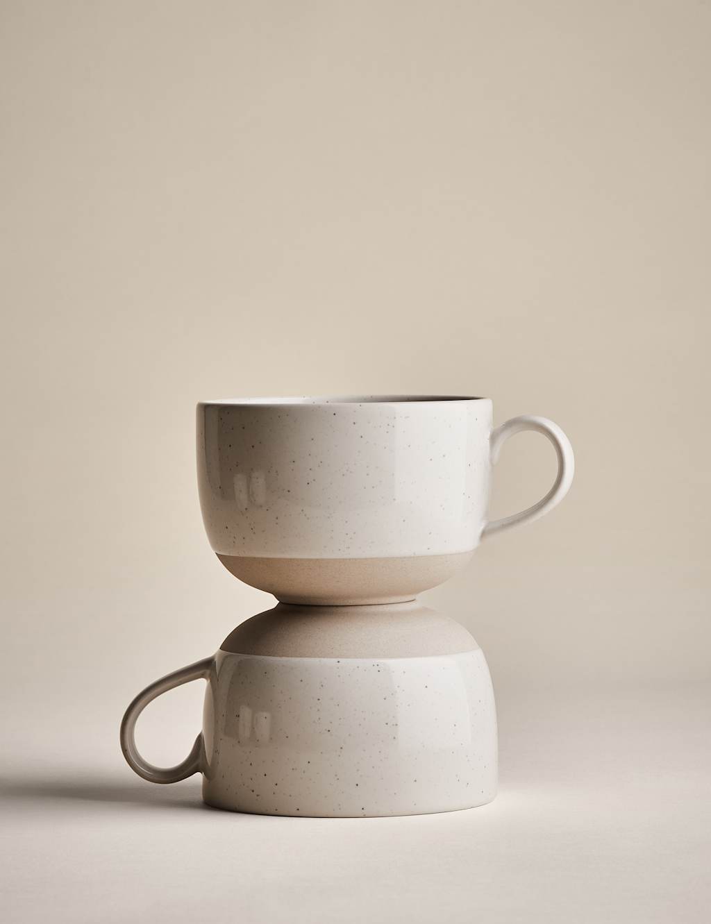 Set of 4 Speckle Ceramic Cappuccino Cups 4 of 5