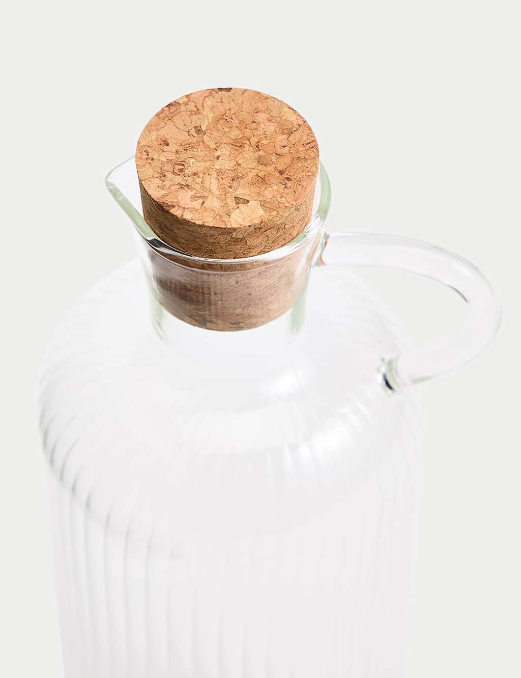 Large Ribbed Glass Pourer 2 of 3