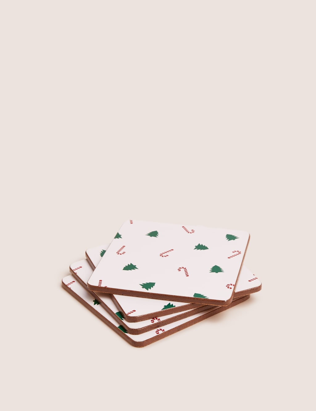 Set of 4 Festive Fun Cork Coasters 1 of 3