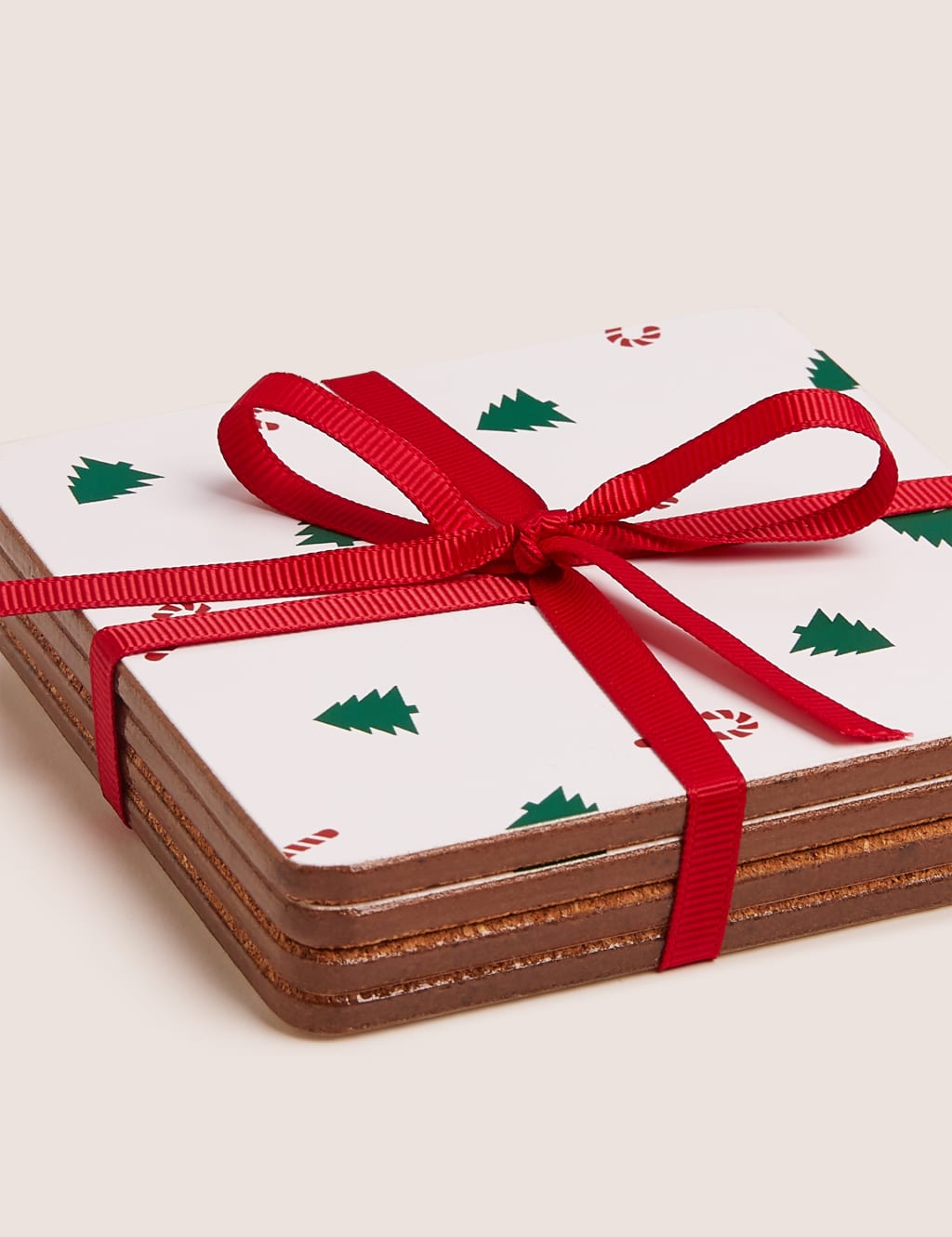 Set of 4 Festive Fun Cork Coasters 2 of 3