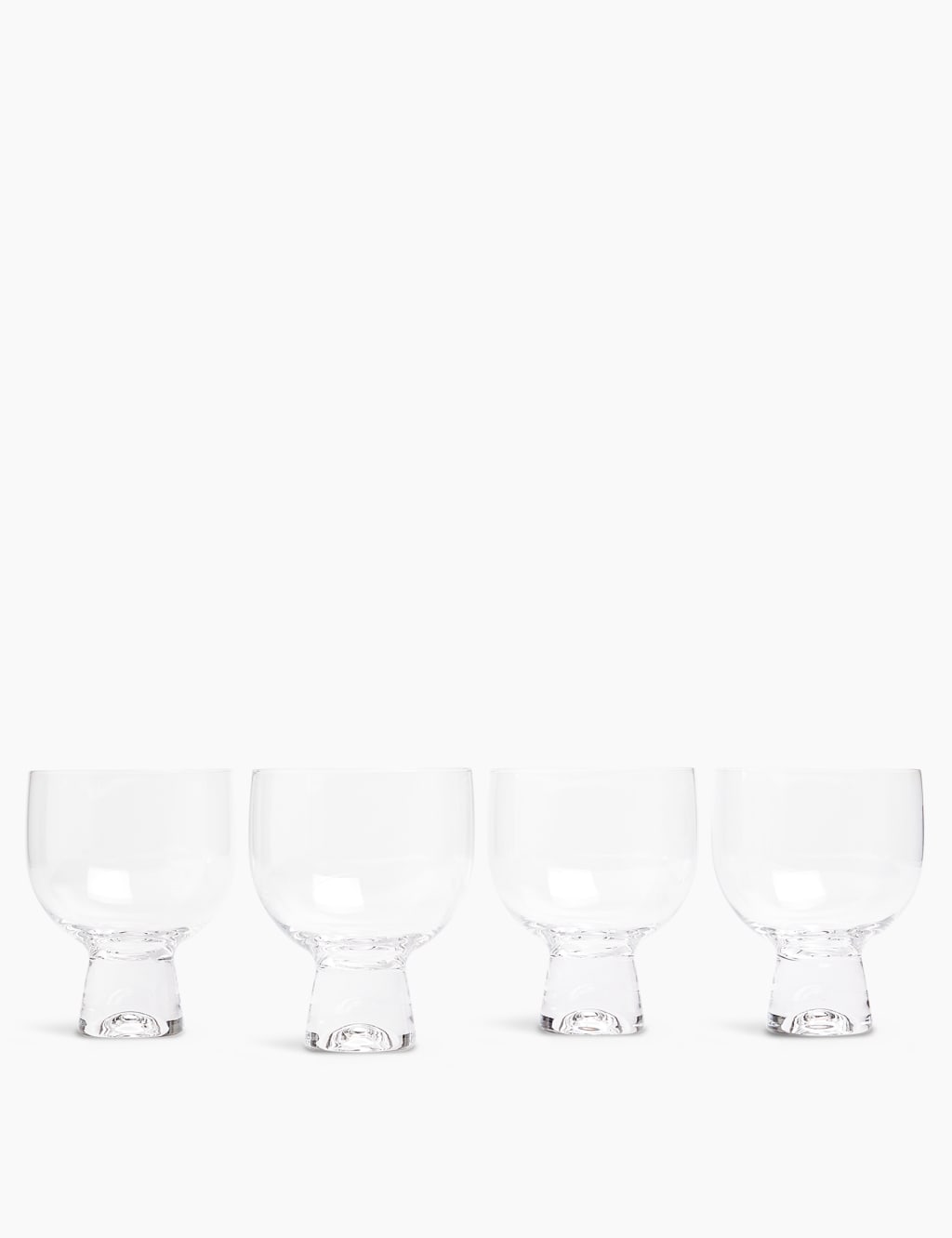 Set of 4 Miami Crystal Gin Glasses 1 of 4