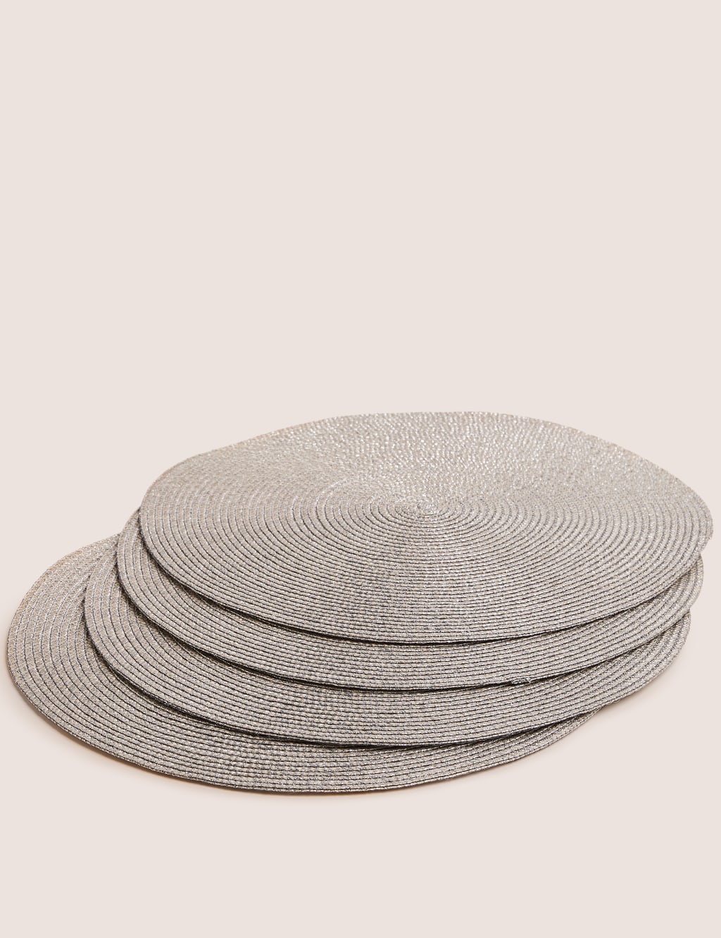 Set of 4 Round Woven Placemats 1 of 3