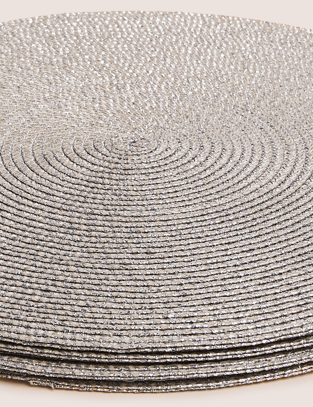 Set of 4 Round Woven Placemats 3 of 3